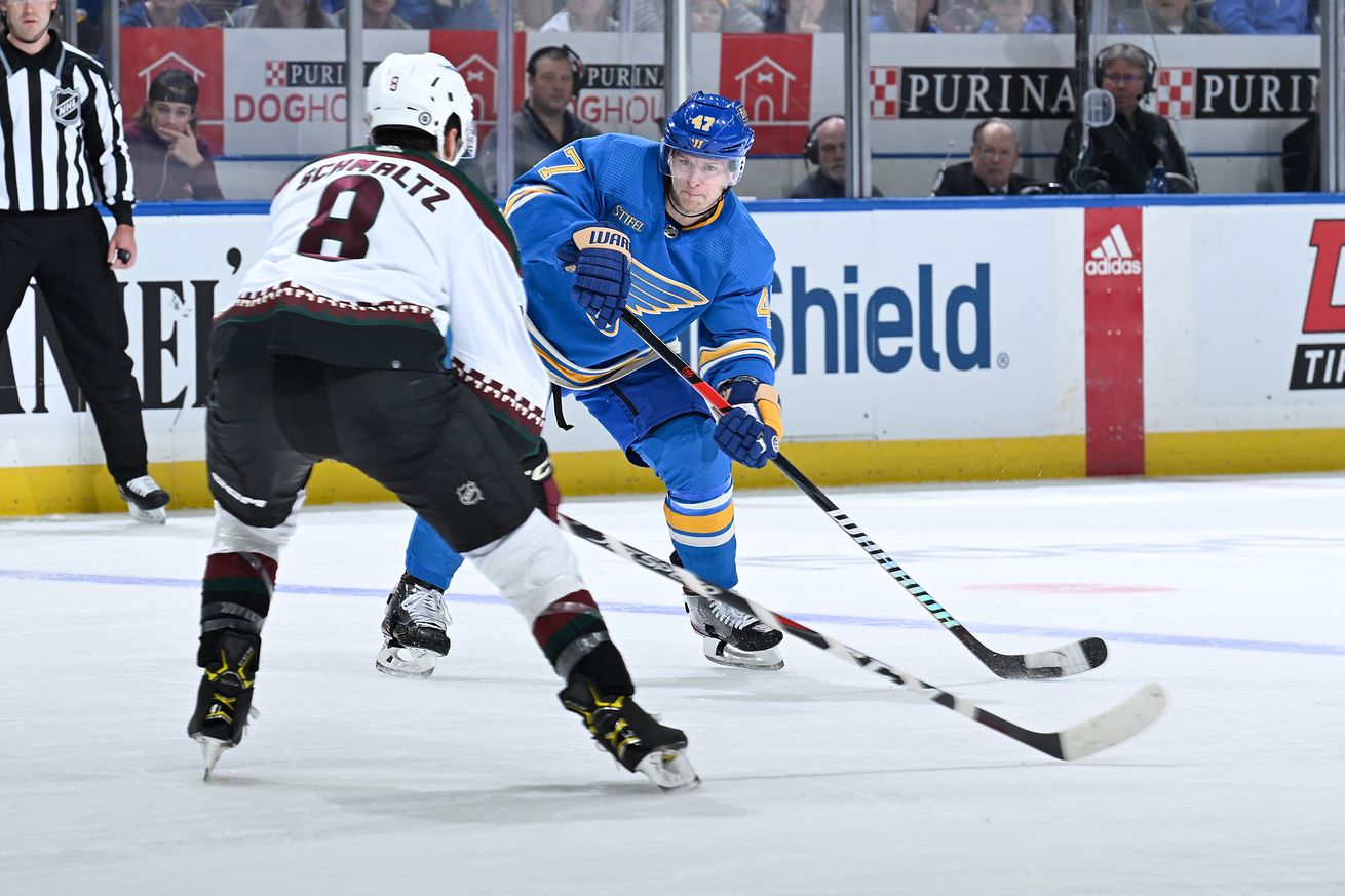 Arizona Coyotes v St Louis Blues