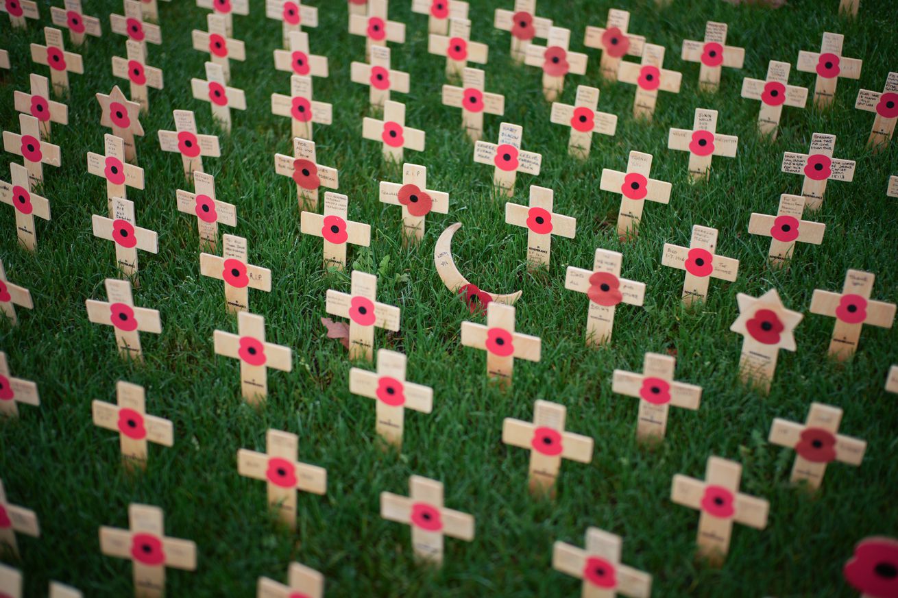 Armistice Day Observed At The National Memorial Arboretum