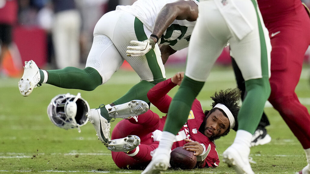 Kyler Murray showed toughness in response to helmet-popping hit, Jonathan Gannon says