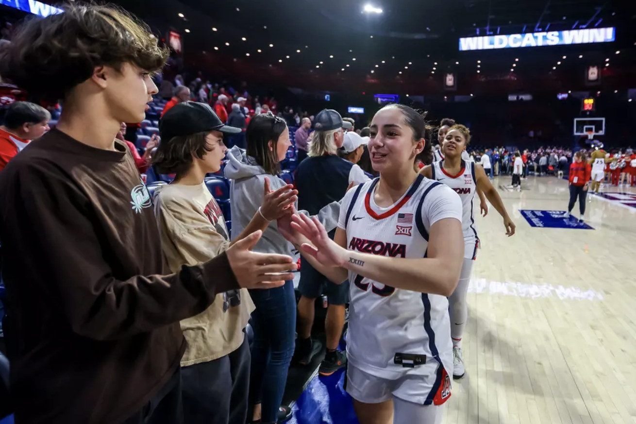 arizona-wildcats-mens-basketball-womens-mckale-center-college-opening-day-fans-reactions-interview