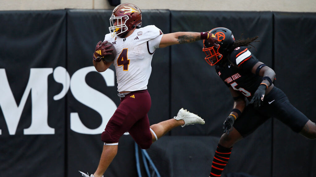 Arizona State's Cam Skattebo leads dominant win at Oklahoma State through weather adversity