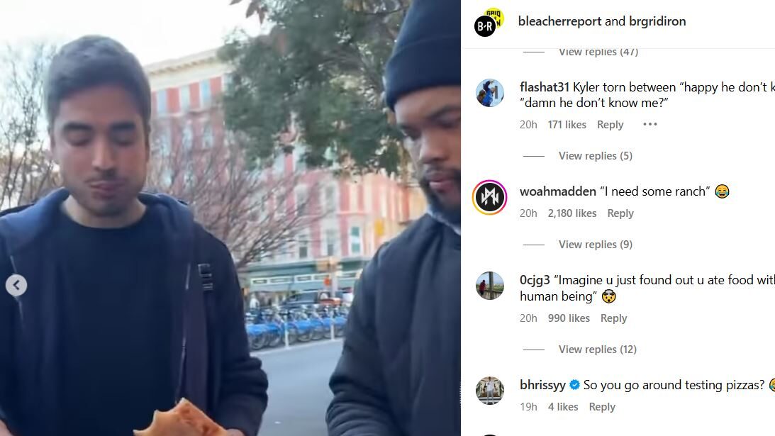 Kyler Murray goes viral for meeting Surya during New York pizza review