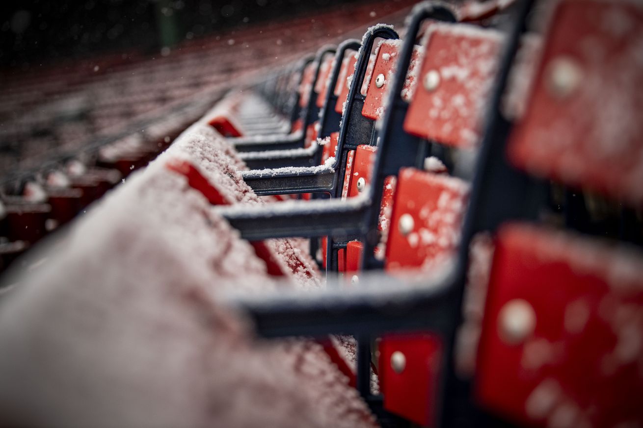 Fenway Park Snow