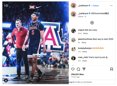 arizona-wildcats-mens-basketball-bryce-james-lebron-commitment-recruiting-guard-nba-2025