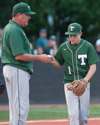 Trent Youngblood enters the game as a relief pitcher in a 2019 High School game. Syndication: Louisville