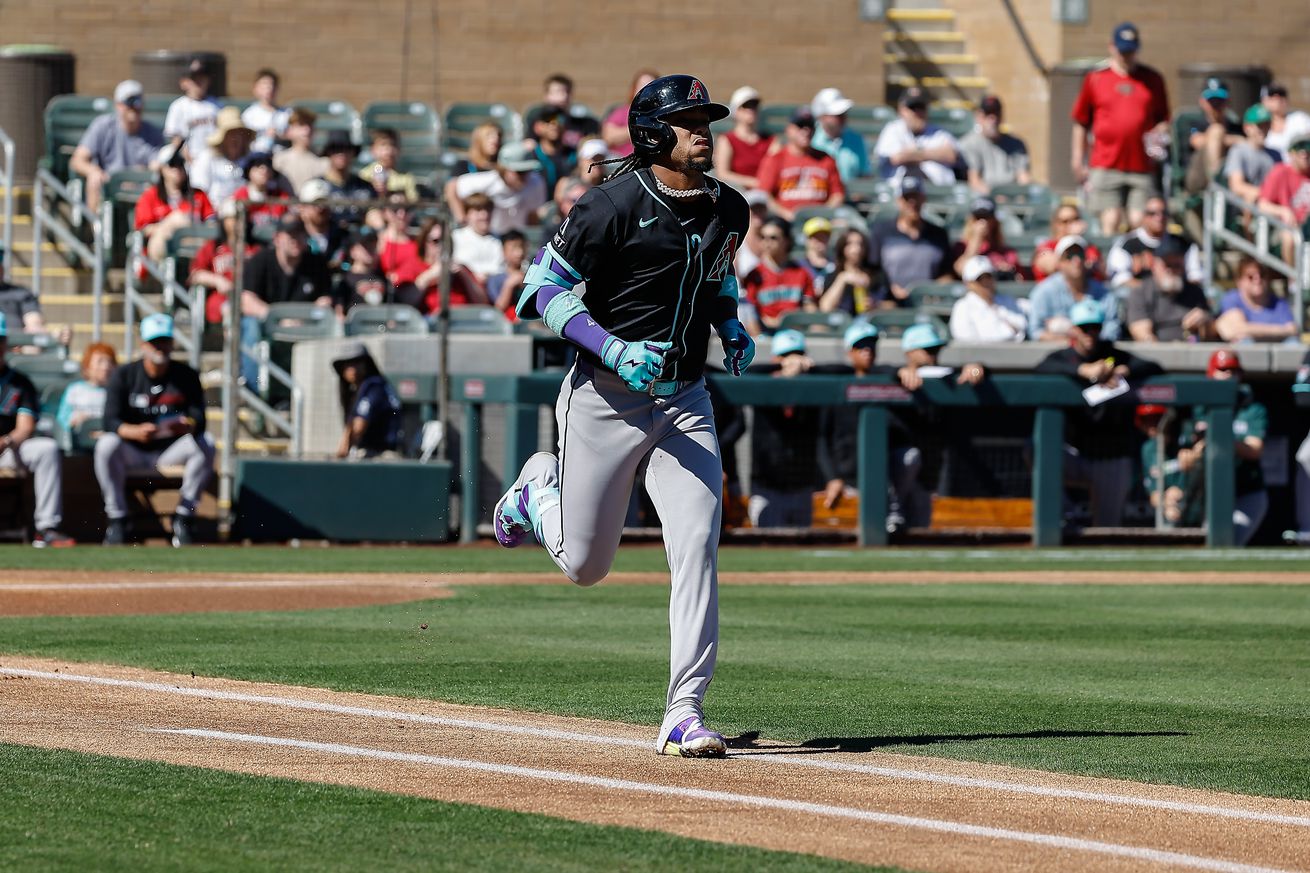 MLB: FEB 22 Spring Training Diamondbacks at Rockies